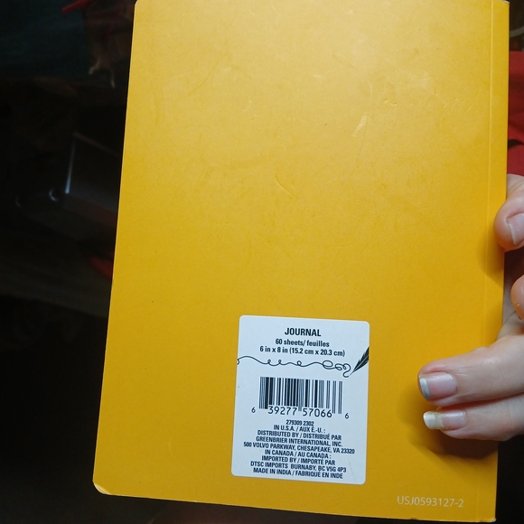 Yellow Tiger Notebook - Picture 2 of 4
